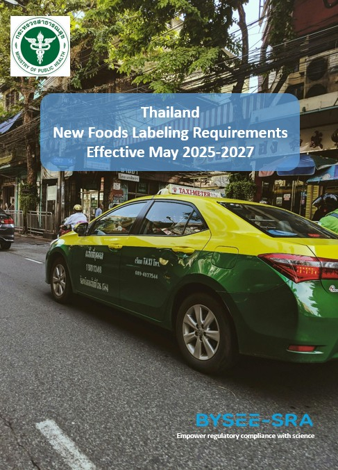 Thailand’s New Food Labeling Regulation Effective May 2025 — Transition Period Until 2027